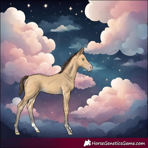 Horse Color:Amber Cream Champagne Sabino