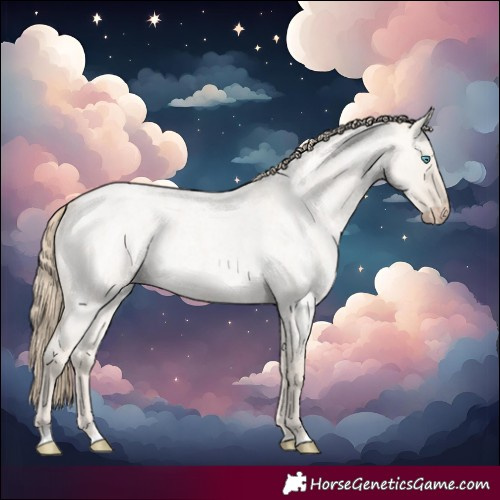 Horse Color:Smoky Creme Roan Dun