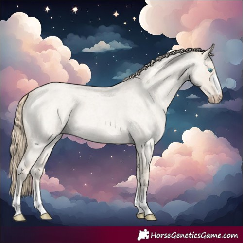 Horse Color:Smoky Creme Roan Dun