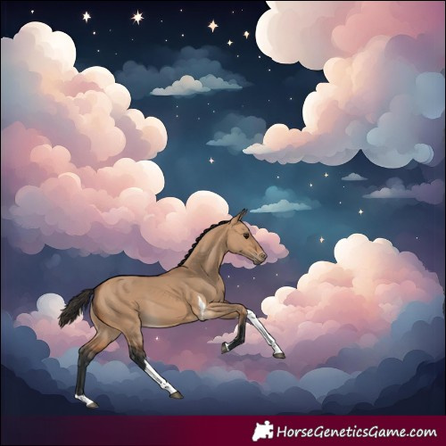 Horse Color:Bay Dun Tobiano 