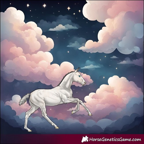 Horse Color:Cremello Roan Splash