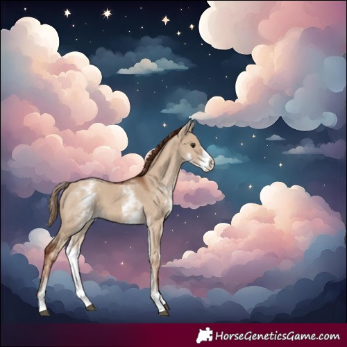 Horse Color:White Spotted Red Dun