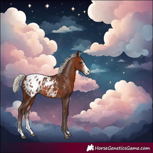 Horse Color:Silver Brown Sabino Blanket Rabicano