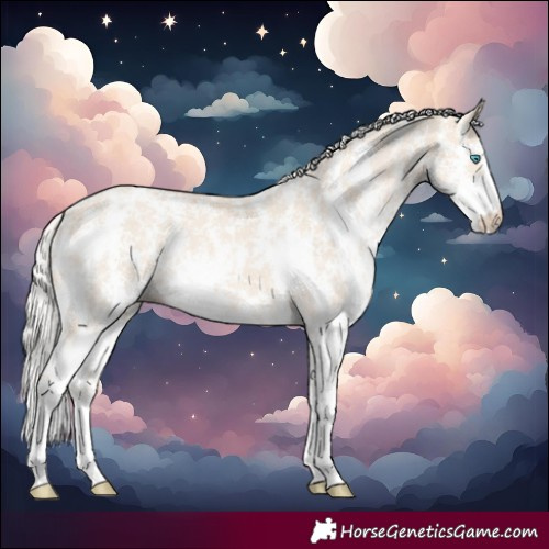 Horse Color:Cremello Sabino and Cremello Sabino