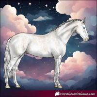 Horse Color:Cremello Sabino and Cremello Sabino