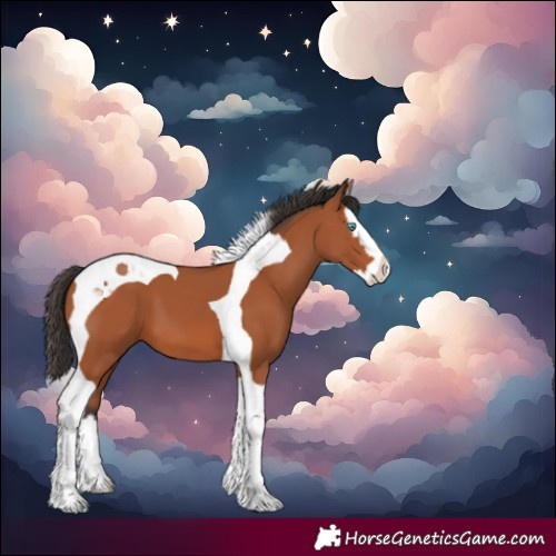 Horse Color:Bay Splash Tobiano 