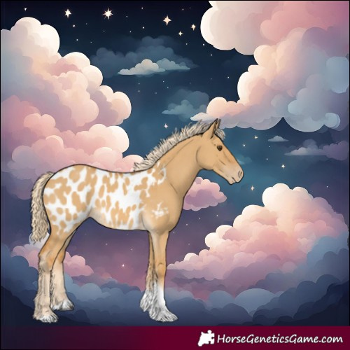 Horse Color:Palomino Dun Tobiano Blanket 