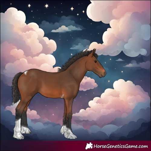 Horse Color:Bay Tobiano