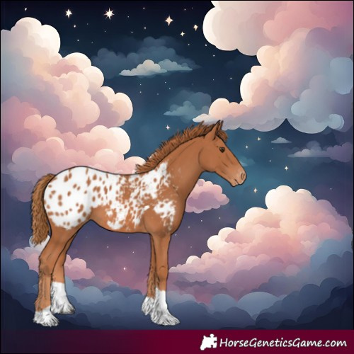 Horse Color:Chestnut Tobiano Blanket 