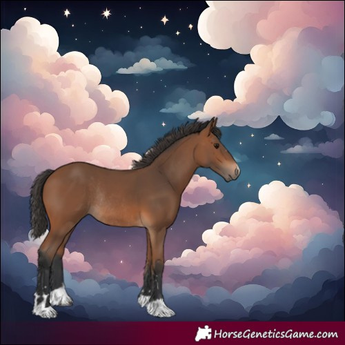 Horse Color:Bay Rabicano