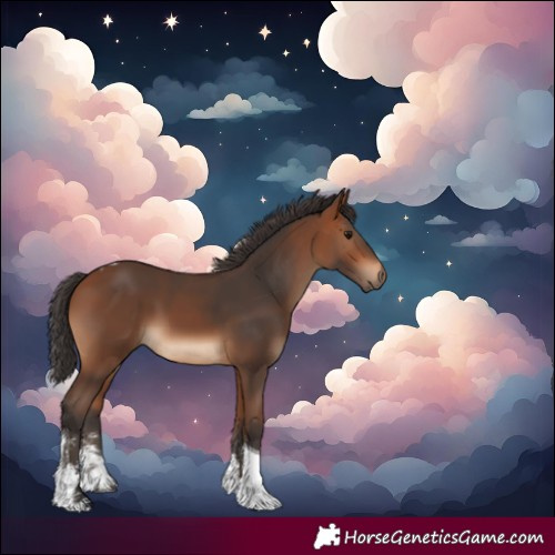 Horse Color:Bay Sabino Tobiano