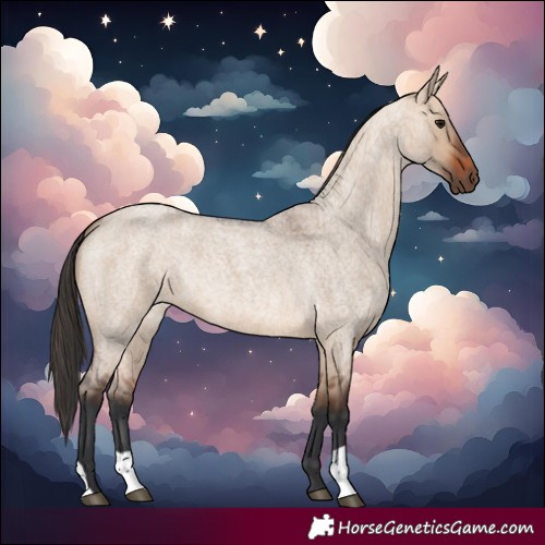 Horse Color:Bay Roan Dun