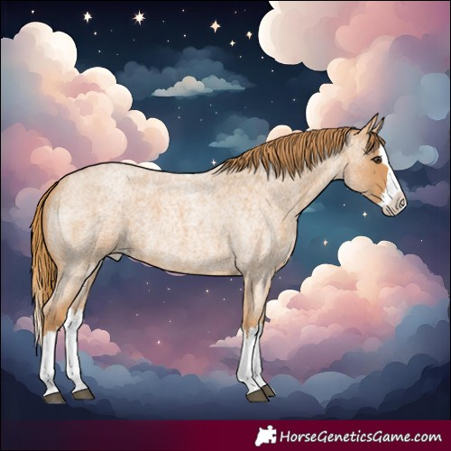 Horse Color:Red Roan Splash Varnish 