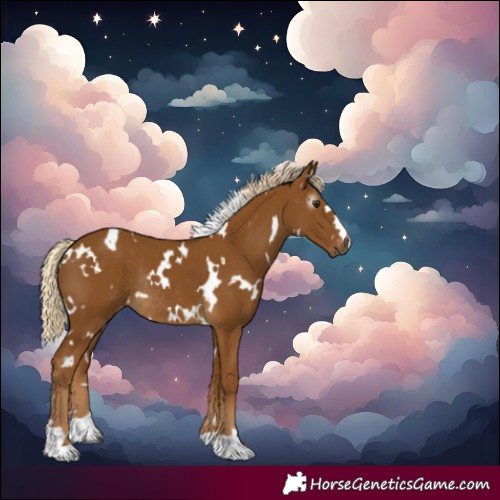 Horse Color:Gray White Spotted Palomino Varnish Rabicano