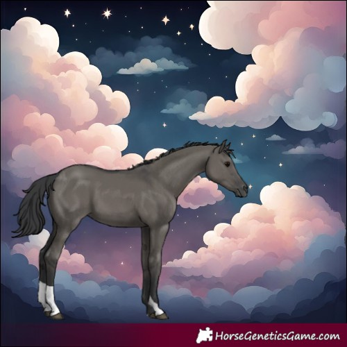 Horse Color:Grullo Tobiano