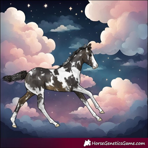 Horse Color:White Spotted Buckskin Sabino
