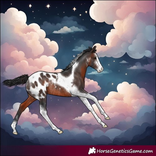 Horse Color:Brown Sabino Tobiano Blanket Rabicano