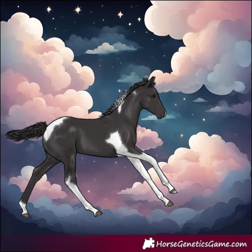 Horse Color:Smoky Black Tobiano 
