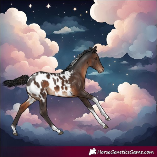 Horse Color:Brown Tobiano Blanket 
