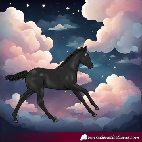 Horse Color:Gray Black 
