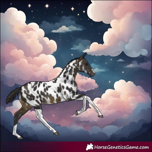 Horse Color:Buckskin Tobiano Near Leopard 