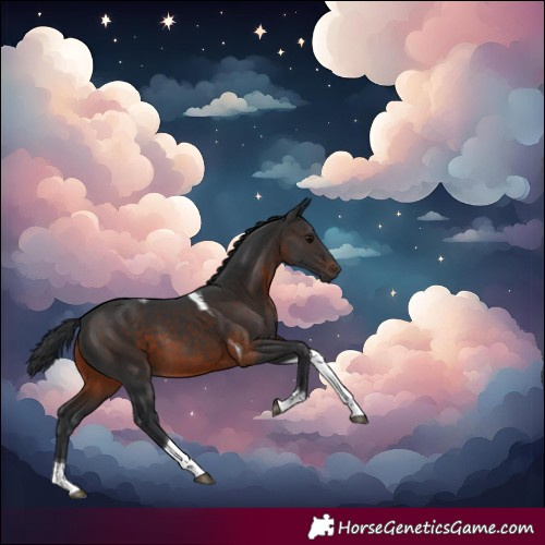 Horse Color:Brown Tobiano