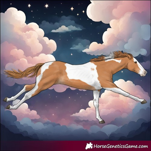 Horse Color:Chestnut Splash Tobiano 