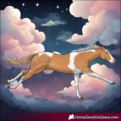 Horse Color:Chestnut Splash Tobiano