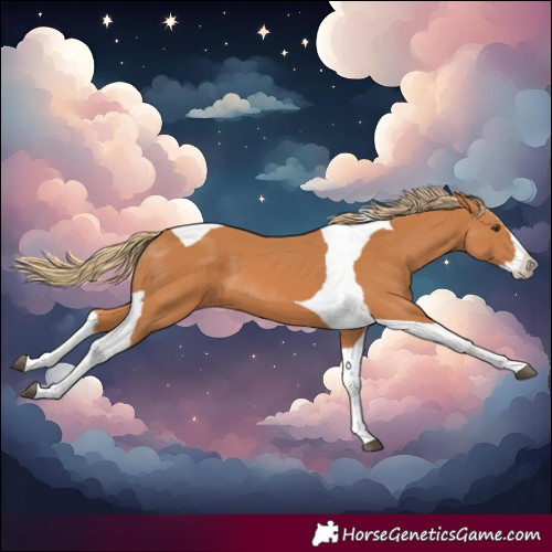 Horse Color:Chestnut Splash Tobiano 