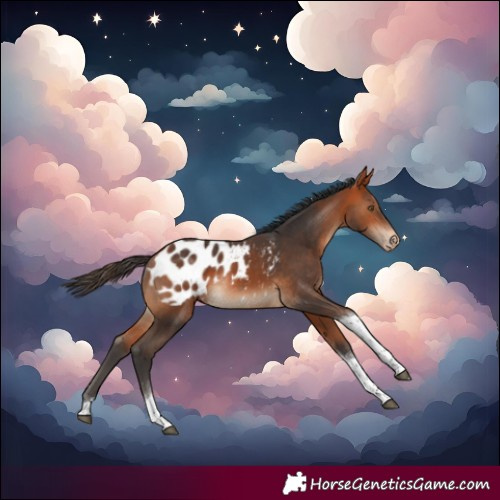 Horse Color:Bay Tobiano Blanket Rabicano