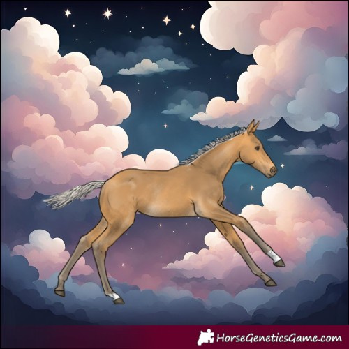 Horse Color:Silver Buckskin Rabicano 