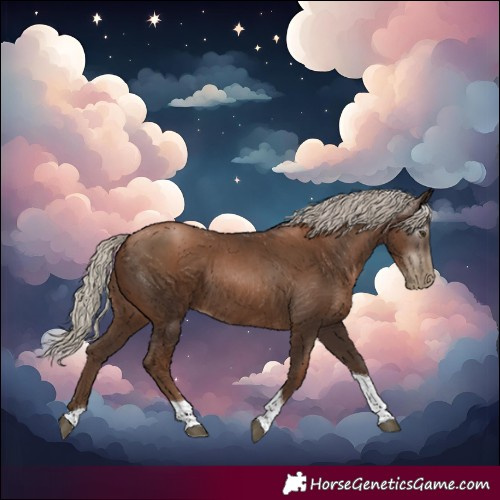 Horse Color:Gray Silver Black Pearl Tobiano