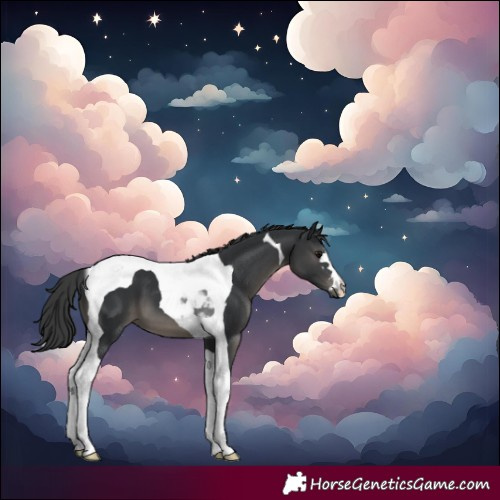 Horse Color:Black Tobiano 
