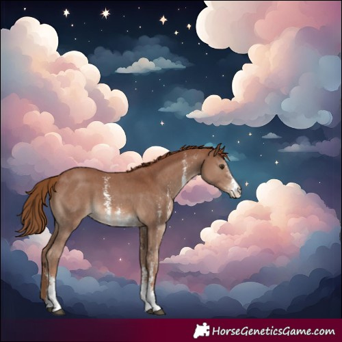 Horse Color:Chestnut Sabino