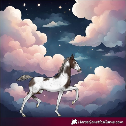 Horse Color:Gray Silver Brown Sabino Tobiano Frame Rabicano