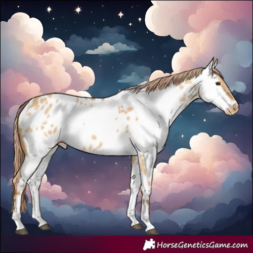 Horse Color:Red Dun Near Leopard  and Red Dun Near Fewspot 