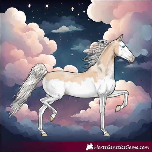 Horse Color:Cremello Splash  and Palomino Pearl Splash 