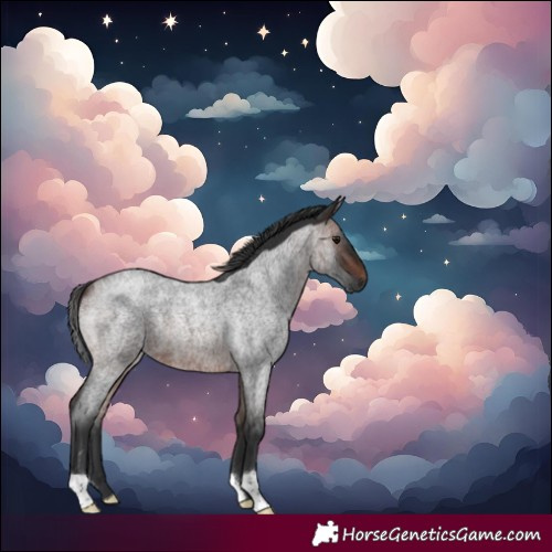 Horse Color:Brown Roan 