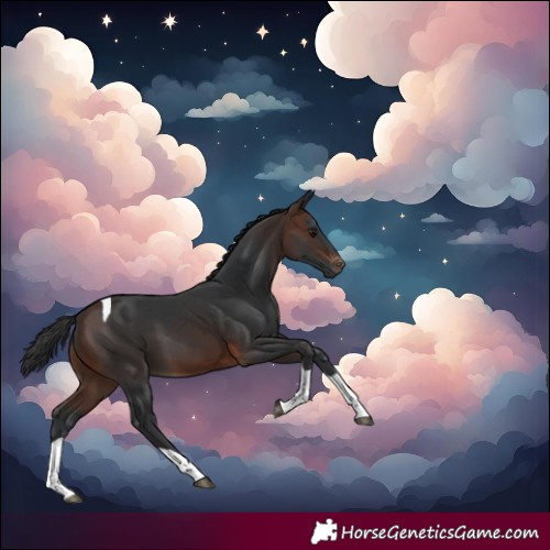 Horse Color:Brown Tobiano