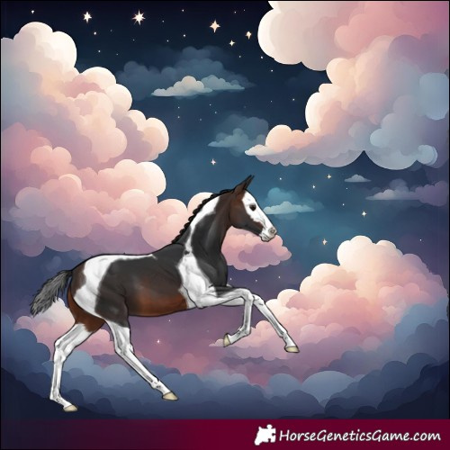 Horse Color:Brown Splash Tobiano