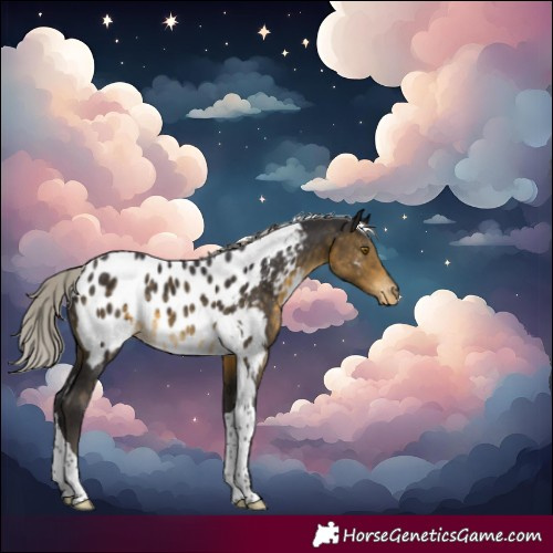 Horse Color:Silver Buckskin Tobiano Near Leopard Rabicano