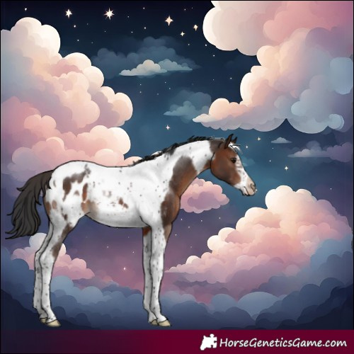 Horse Color:Brown Tobiano Frame Blanket Rabicano 