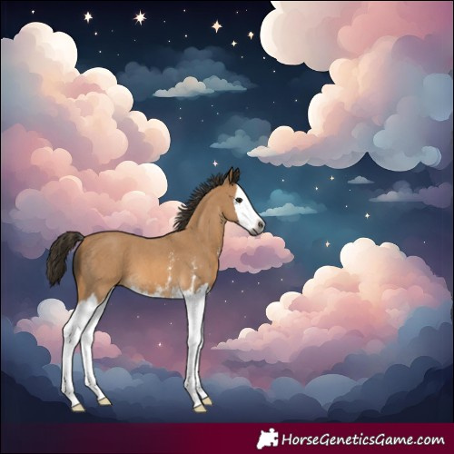 Horse Color:Gray Buckskin Sabino Splash