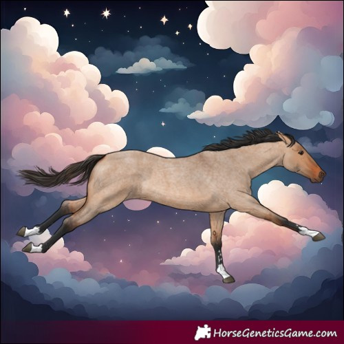 Horse Color:Bay Roan Dun 