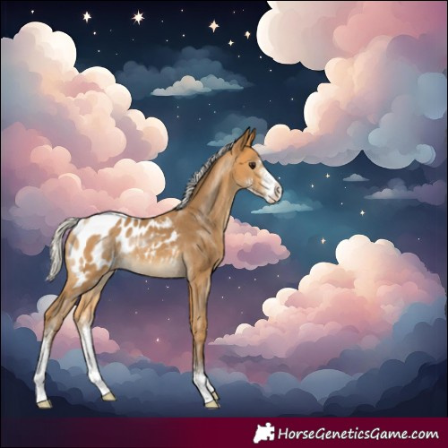 Horse Color:Silver Buckskin Sabino Blanket Rabicano 