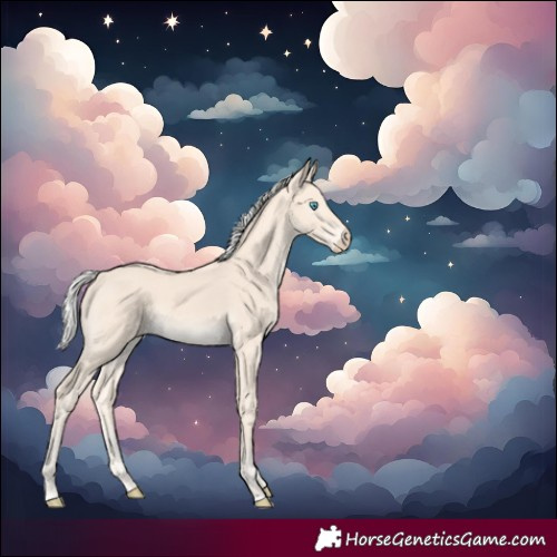 Horse Color:Silver Perlino Rabicano 