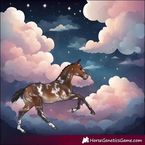 Horse Color:White Spotted Bay 