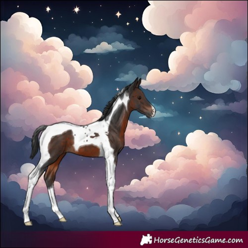Horse Color:Brown Tobiano 