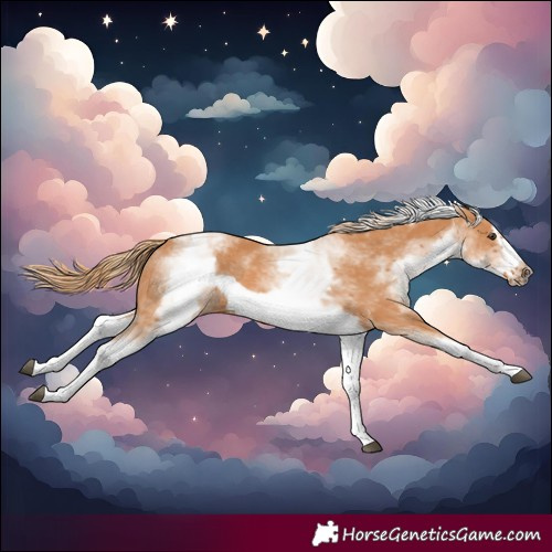 Horse Color:White Spotted Chestnut Frame 