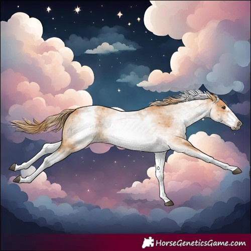Horse Color:White Spotted Chestnut Frame 